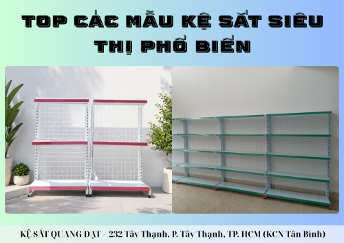 TOP 5 MẪU KỆ SẮT SIÊU THỊ PHỔ BIẾN HIỆN NAY 
